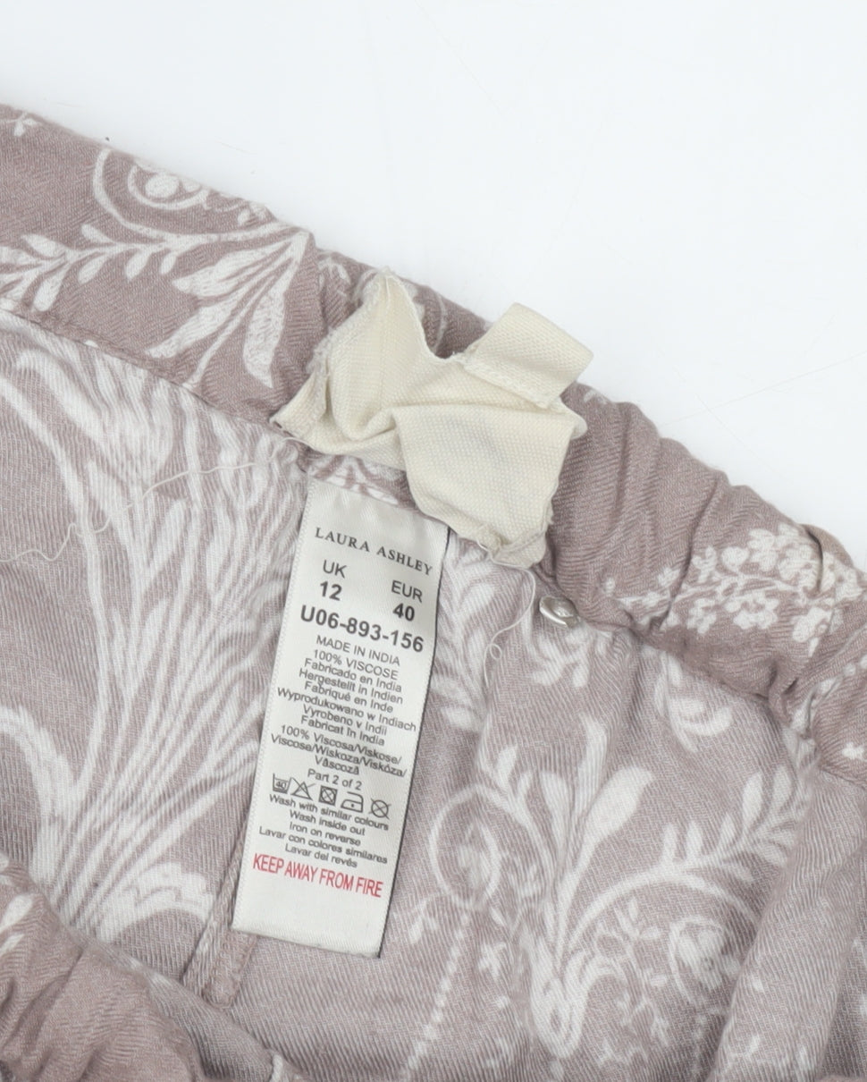 Laura Ashley Women's Grey Pyjama Set, Size 12 - Sleep In Style