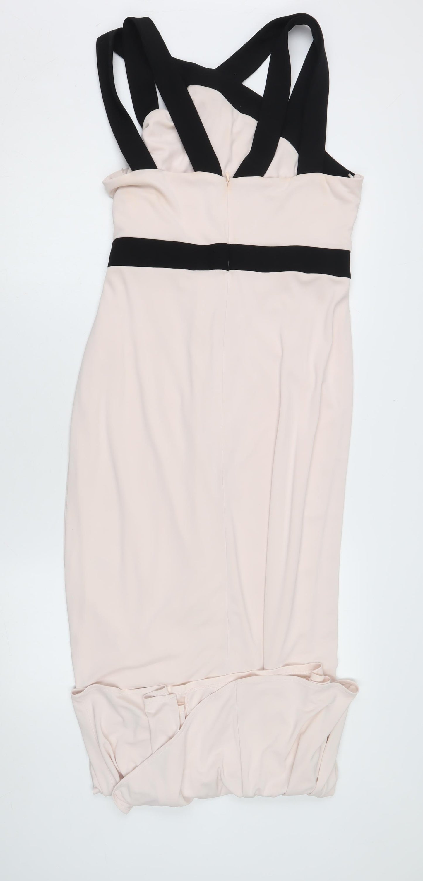 Phase Eight Women's Ivory Black Dress Size 16