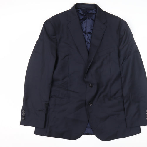Jaeger Men's Blue Blazer, 44 Chest, Classic Style