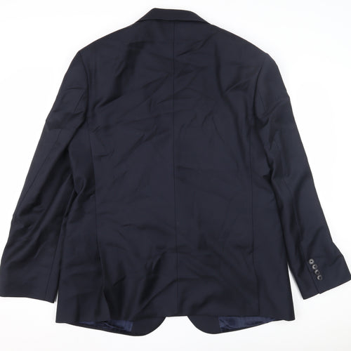 Jaeger Men's Blue Blazer, 44 Chest, Classic Style