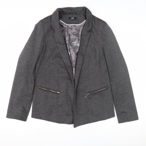 Wallis Women's Grey Blazer, Size 12, Classic Casual Look