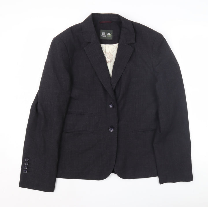 Skopes Women's Black Wool Blend Blazer, Button Closure