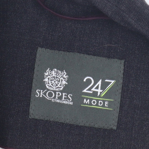 Skopes Women's Black Wool Blend Blazer, Button Closure