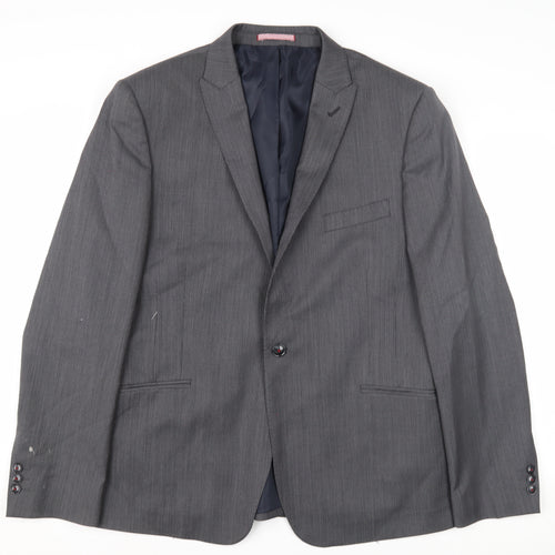 Marks and Spencer Men's Grey Slim Fit Suit Jacket 44