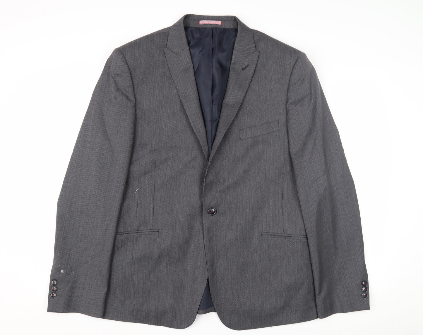 Marks and Spencer Men's Grey Slim Fit Suit Jacket 44