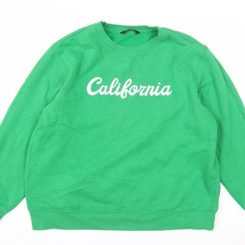 Marks and Spencer Green Pullover Sweatshirt Women Size 16