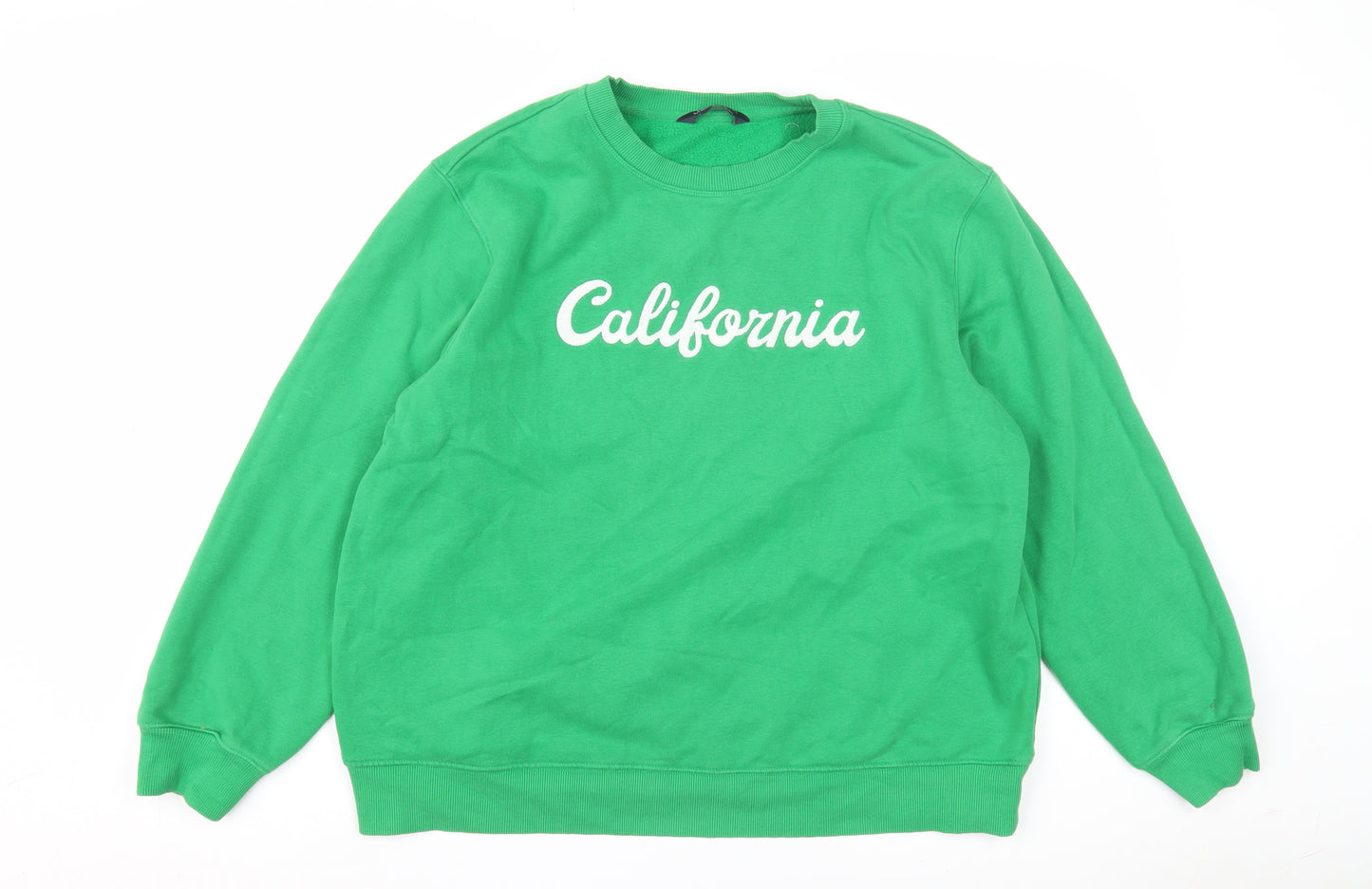 Marks and Spencer Green Pullover Sweatshirt Women Size 16