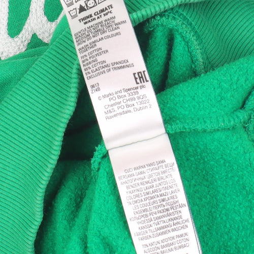 Marks and Spencer Green Pullover Sweatshirt Women Size 16