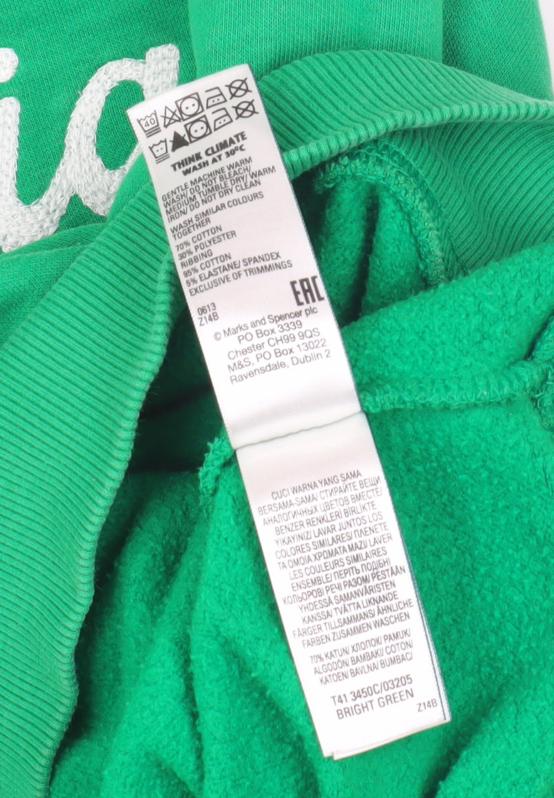 Marks and Spencer Green Pullover Sweatshirt Women Size 16