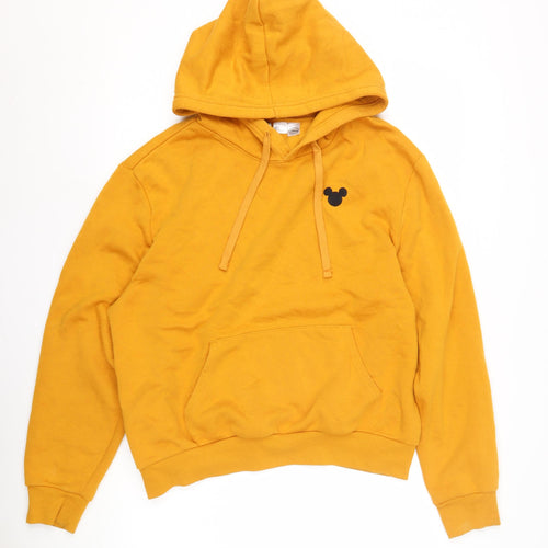 H&M Women's Yellow Disney Hoodie L - Pullover Casual Wear