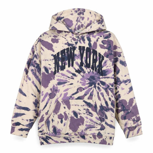 H&M Girls Purple Tie-Dye Hoodie, Size 12, Urban Style