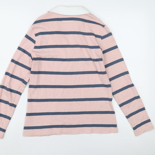 Marks and Spencer Women's Pink Polo Jersey Top Size 8