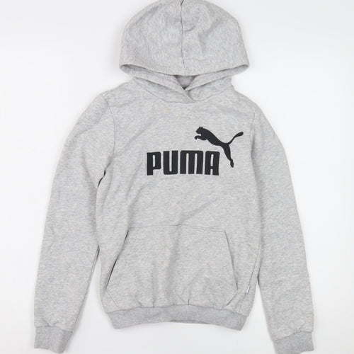 Puma Boys Grey Hoodie, Size 12-13 Years, Pullover, Casual Wear
