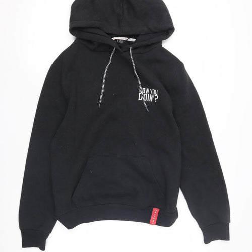 FRIENDS Black Unisex Hoodie M Pullover Graphic Print