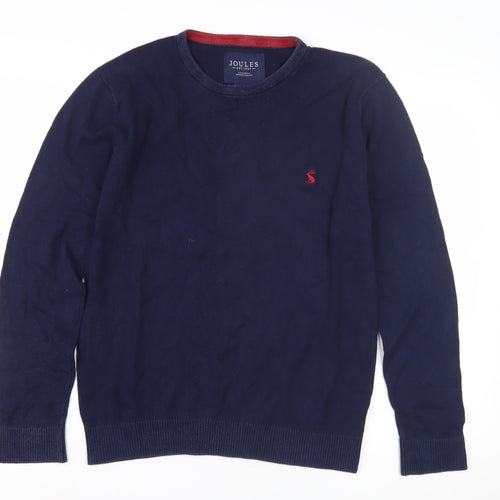 Joules Men's Blue S Cotton Pullover Jumper