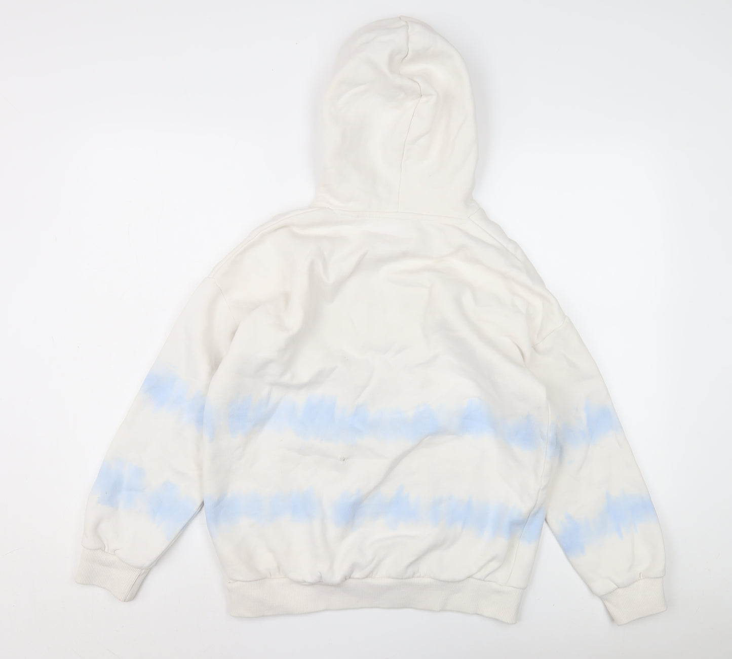 Marks and Spencer Girls White Hoodie 12-13 Years Graphic Print