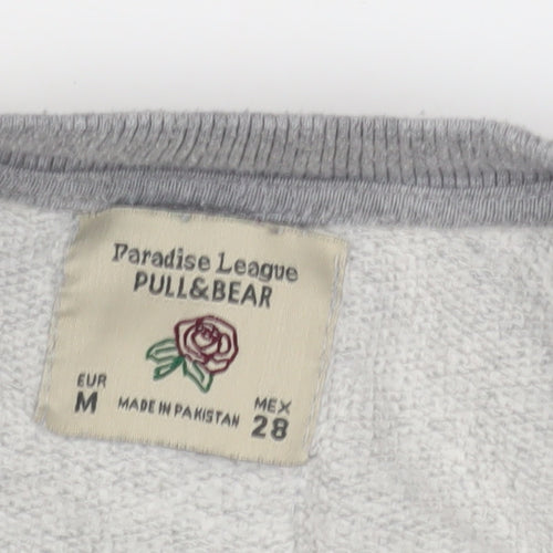 Pull&Bear Grey Unisex Crew Neck Sweatshirt Size 12
