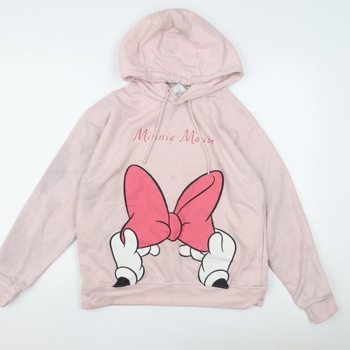 Disney Women’s Pink Minnie Mouse Pullover Hoodie S