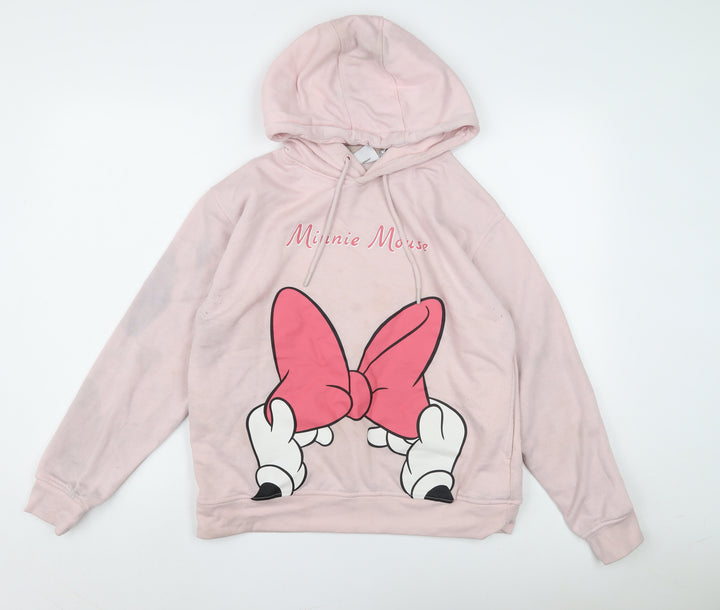 Disney Women’s Pink Minnie Mouse Pullover Hoodie S