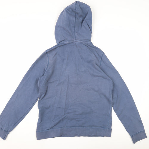 Fat Face Women's Blue Henley Hoodie, Size 10, Casual Cotton
