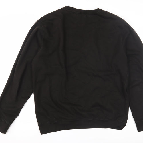 Aviaire Men's Black Crew Neck Sweatshirt, Size L
