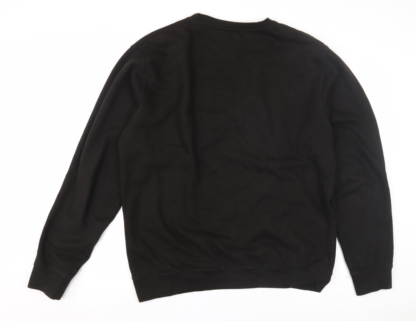 Aviaire Men's Black Crew Neck Sweatshirt, Size L