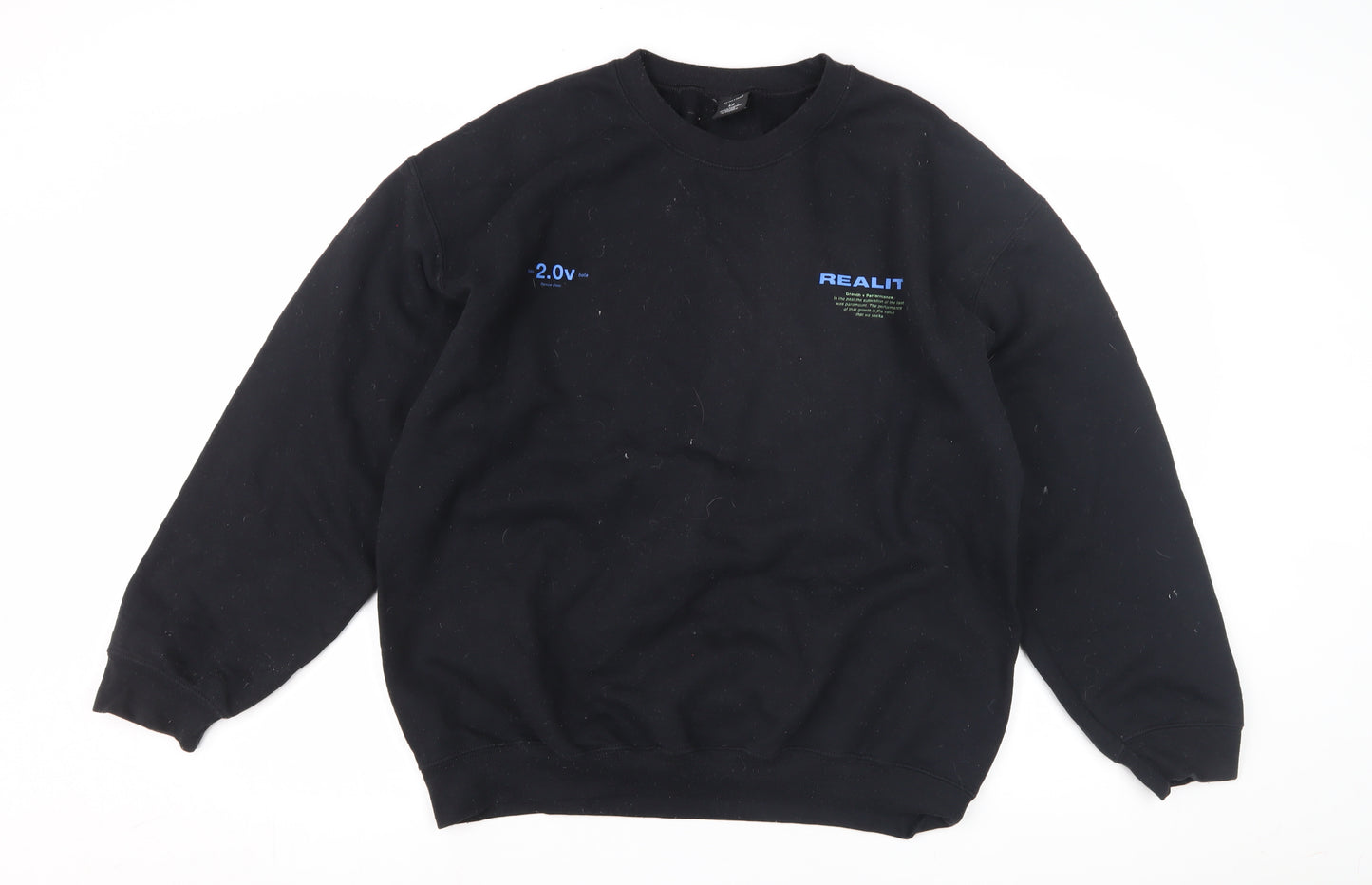 Urban Outfitters Men's S Black Graphic Print Sweatshirt