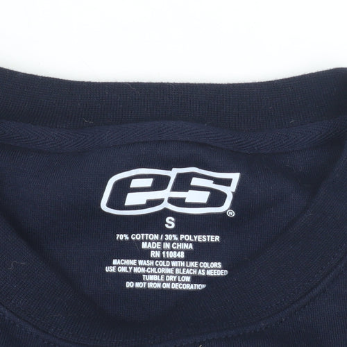 e5 Men’s Blue S Pullover College Sweatshirt