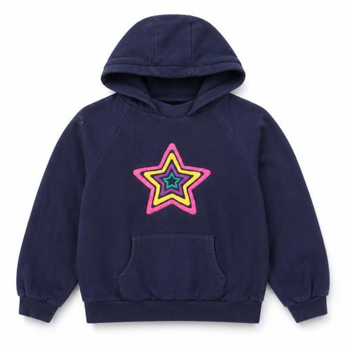 Next Girls Blue Star Embroidered Hoodie 11 Years