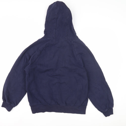 Next Girls Blue Star Embroidered Hoodie 11 Years