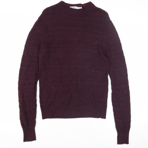 Oasis Women's Purple Crew Neck Jumper, S, Long Sleeve Knit