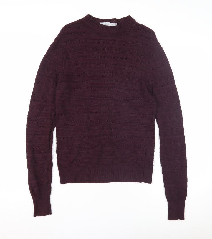 Oasis Women's Purple Crew Neck Jumper, S, Long Sleeve Knit