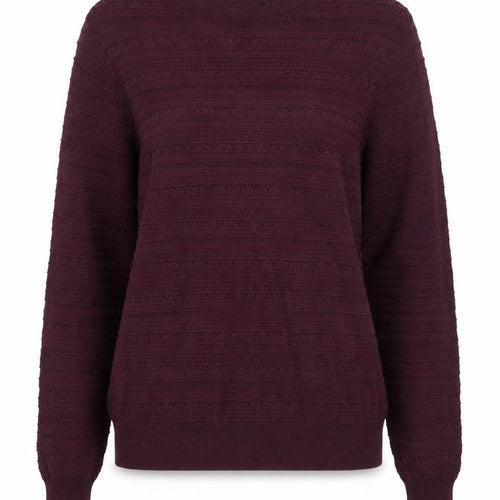 Oasis Women's Purple Crew Neck Jumper, S, Long Sleeve Knit