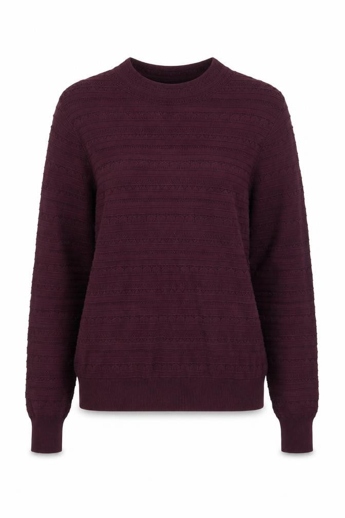 Oasis Women's Purple Crew Neck Jumper, S, Long Sleeve Knit