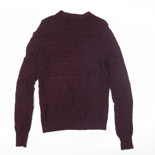 Oasis Women's Purple Crew Neck Jumper, S, Long Sleeve Knit