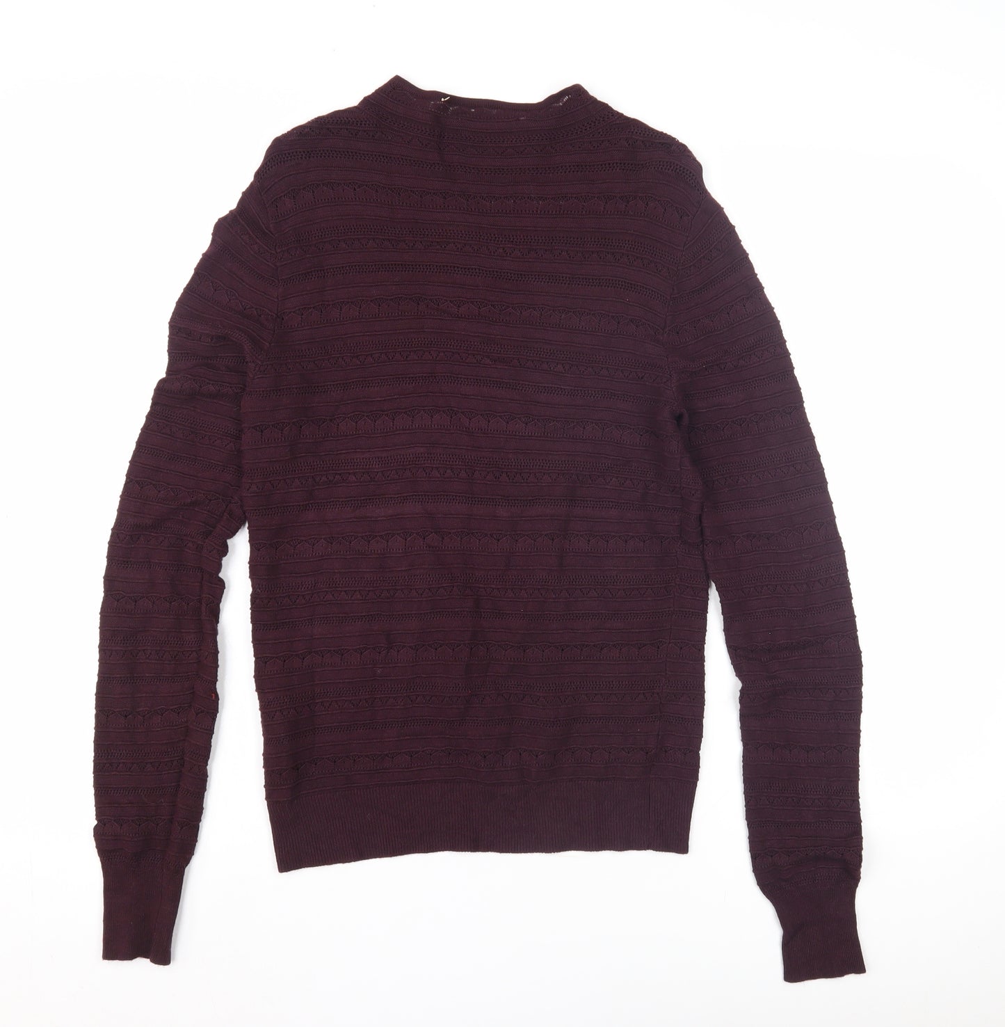 Oasis Women's Purple Crew Neck Jumper, S, Long Sleeve Knit