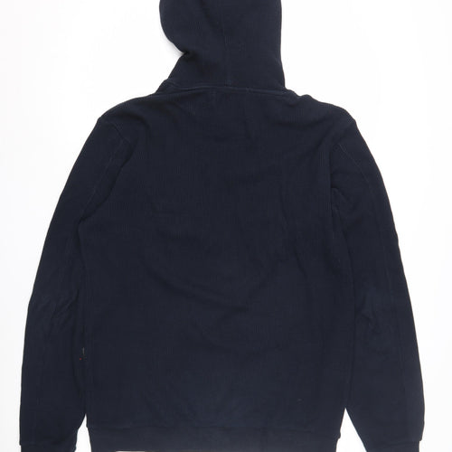 Tiffosi Men's Blue Pullover Hoodie, Slim Fit, L