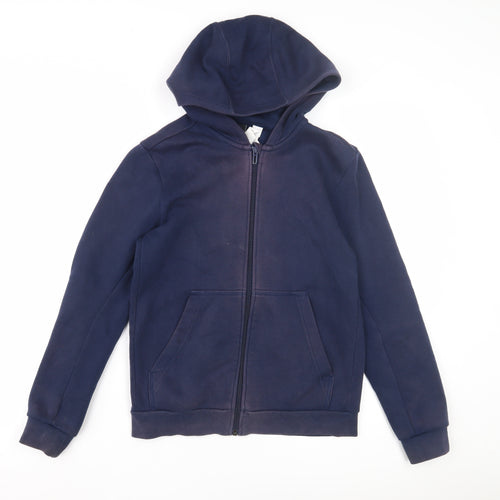 Adidas Boys Navy Full Zip Hoodie 11-12 Years