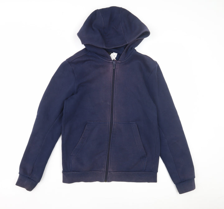 Adidas Boys Navy Full Zip Hoodie 11-12 Years
