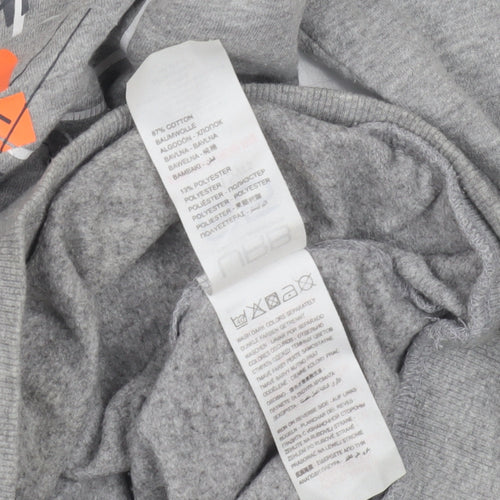 URB65 Boys Grey Pullover Hoodie 14-15 Years Urban Style