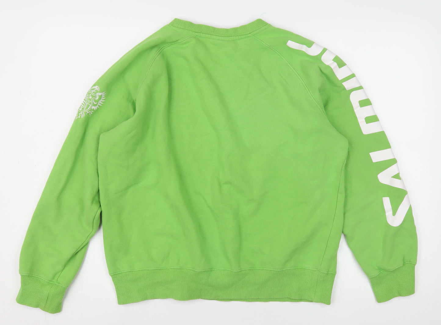Salming Green Unisex Sweatshirt S with Logo Graphic