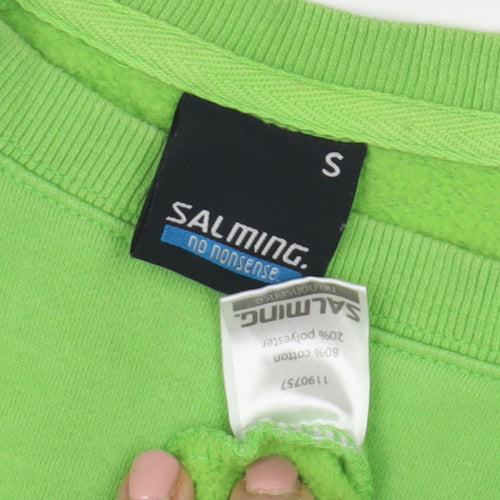 Salming Green Unisex Sweatshirt S with Logo Graphic