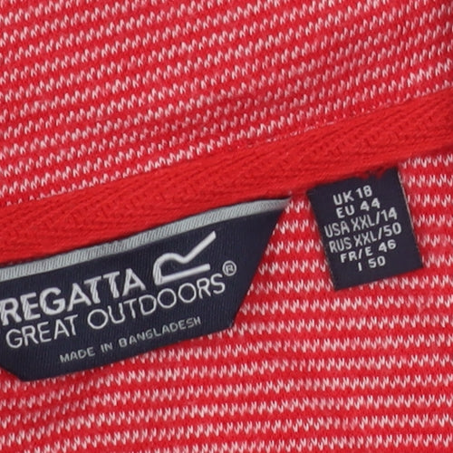 Regatta Women's Red Full-Zip Hoodie, Size 18