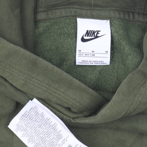Nike Boys Green Pullover Hoodie 11-12 Years - Sporty Casual Style