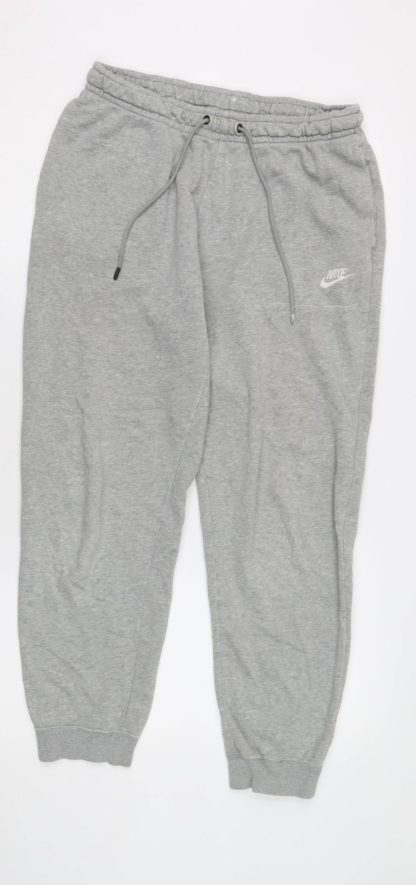 Nike Men's Grey Jogger Trousers - M, Elastic Waist