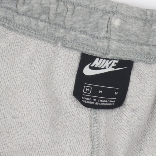 Nike Men's Grey Jogger Trousers - M, Elastic Waist