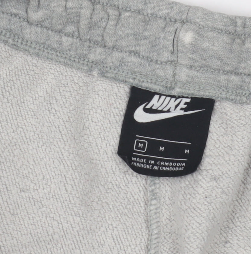 Nike Men's Grey Jogger Trousers - M, Elastic Waist