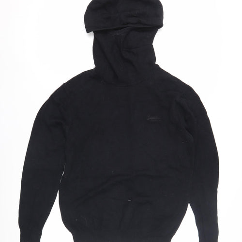 Superdry Unisex Black Regular Fit Jumper Hoodie M