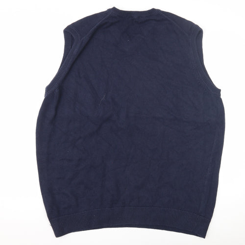 James Pringle Men's Blue 2XL Cotton Vest Casual Jumper