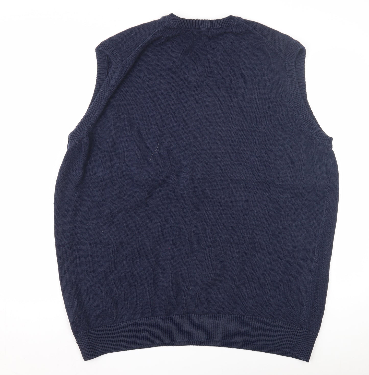 James Pringle Men's Blue 2XL Cotton Vest Casual Jumper